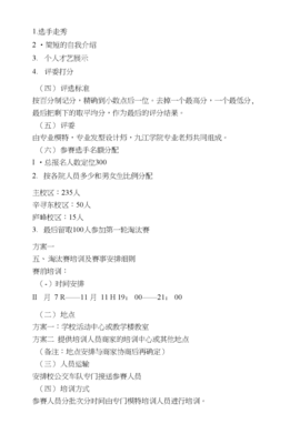 個(gè)人風(fēng)采·點(diǎn)亮校園——校園形象大使個(gè)人形象設(shè)計(jì)策劃書